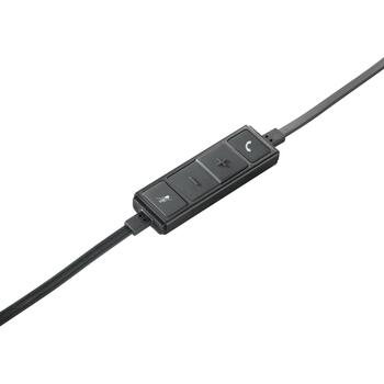 Logitech наушники 981-000519 50-10000 Гц, 2.1 м кабель, USB Type-A, шумоподавляющий микрофон, встроенное управление (981-000519)