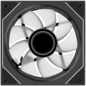Xilence Datora korpuss ventilators XF078, 120mm, 500-1800RPM, 7-13.2V, melns, PWM, ARGB, 4 skrūves (XF078)
