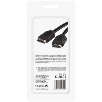 Emos Высокоскоростной HDMI 2.1 кабель Type A – Type A S10101, 1,5 м, 48 Гбит/с, 8K, Ethernet, ARC, поддержка 3D (S10101)