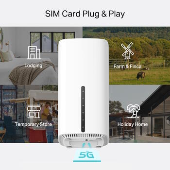 TP-Link Archer NX500 беспроводной маршрутизатор Wi-Fi 6 AX3000 с 5G/4G SIM EasyMesh 2402 Mbps 5 GHz 574 Mbps 2.4 GHz Gigabit порты Белый (ARCHER NX500)