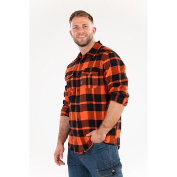 Yato фланелевая рубашка YT-78804, 2XL, красная, 100% хлопок, 170 г/м², мужская, два нагрудных кармана (YT-78804)