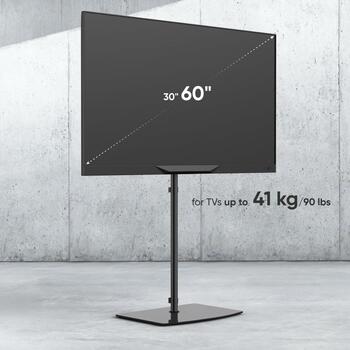 Onkron televizora statīvs TS5065-B, 30-60 collu, maksimālā slodze 41 kg, VESA 100x100-400x400 mm, melns (TS5065-B)