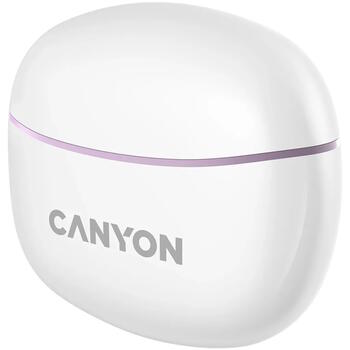 Беспроводные TWS наушники с Bluetooth соединением TWS-5 Фиолетовые CNS-TWS5PU CANYON (CNS-TWS5PU)