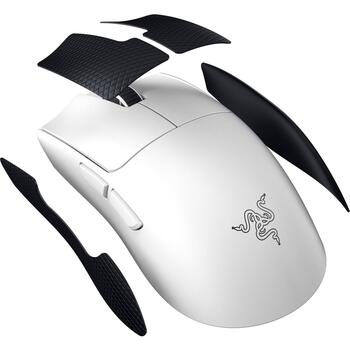 Razer Spēļu pele Viper V3 Pro RZ01-05120200-R3G1, 35000 DPI, 6 pogas, optiskā, bezvadu/vadu, balta (RZ01-05120200-R3G1)