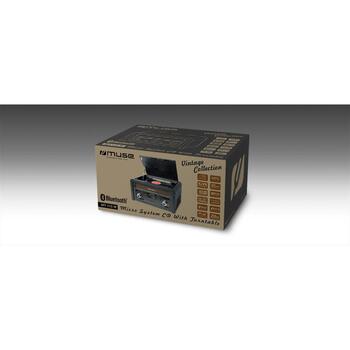 Muse Проигрыватель винила MT-115W, 20Вт, CD, USB, Bluetooth, FM радио, 33/45/78 об/мин, деревянный корпус (MT-115W)
