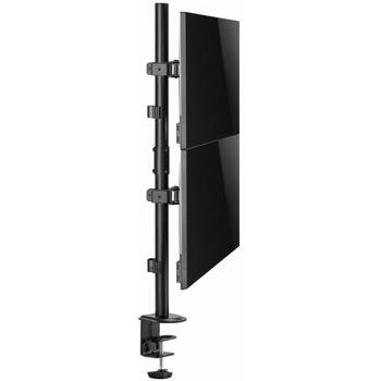 Gembird LCD monitors stiprinājuma roka MA-D2-02, 2 monitori, 17-32'', 9 kg, VESA 75 x 75/100 x 100, melna (MA-D2-02)