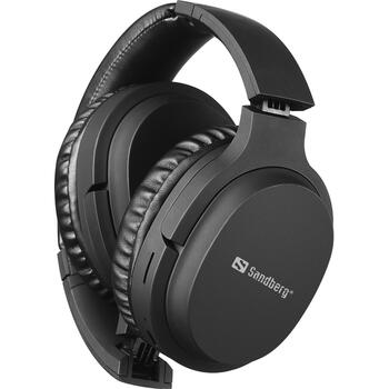 Sandberg Austiņas 126-37, Bluetooth 5.0, 5h, 240h gaidīšanas, 40mm, 32Ω, 110dB, 3.5mm, Micro SD, USB (126-37)