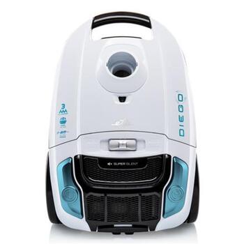 ETA пылесос ETA552190000 Diego, 800 W, 3 L, белый/синий, с мешком, HEPA фильтр, телескопическая труба (ETA552190000)
