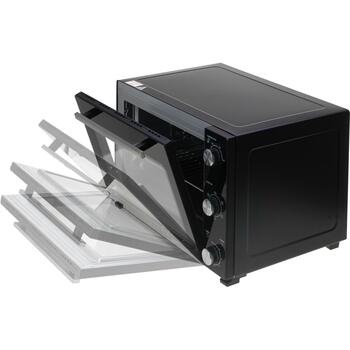Adler Электрическая духовка AD 6025, 35L, 1500W, Черная, Конвекция, Вертел, Таймер 60 мин (AD 6025)