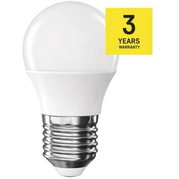 Emos LED лампочка Classic Mini Globe ZQ6E21, 4,2 Вт, 470 лм, теплый белый, E27, 30 000 часов, 150° угол луча (ZQ6E21)
