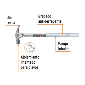 Jumiķa āmurs ar tērauda caurules kātu 570g TRUPER (MTR-20X)