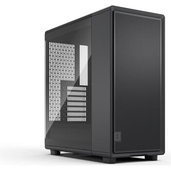 Fractal Design Datora korpuss Epoch FD-C-EPO1A-02, ATX, melns, rūdīts stikls, 3x 120 mm ventilatori, 372 mm GPU (FD-C-EPO1A-02)