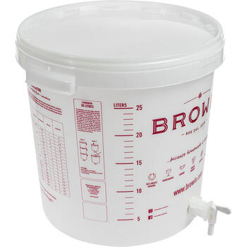 Browin fermentācijas tvertne 340464, 30L, polipropilēns bez BPA, ar krānu, 2 gaisa slūžas, 2 aizbāžņi, 2 caurules (340464)