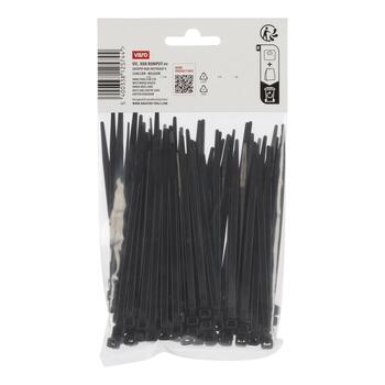 Kreator savilcēji KRTH41103, 100 gab, 120 mm, 4.8 mm, -40 °C līdz 85 °C, neilons, 23 kg stiepes izturība (KRTH41103)