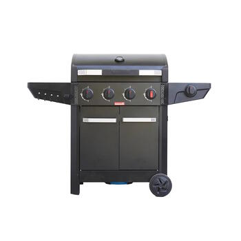Barbecook Luca 412 газовый гриль для готовки на улице 4 горелки Grill Booster 3.8кВт боковая горелка чугунные решетки шкаф BC-GAS-3100 (BC-GAS-3100)