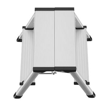 Hailo Pakāpienu soliņš D60 StandardLine 034442701, 2x2 pakāpieni, 150kg, 240cm, alumīnijs, salokāms (034442701)