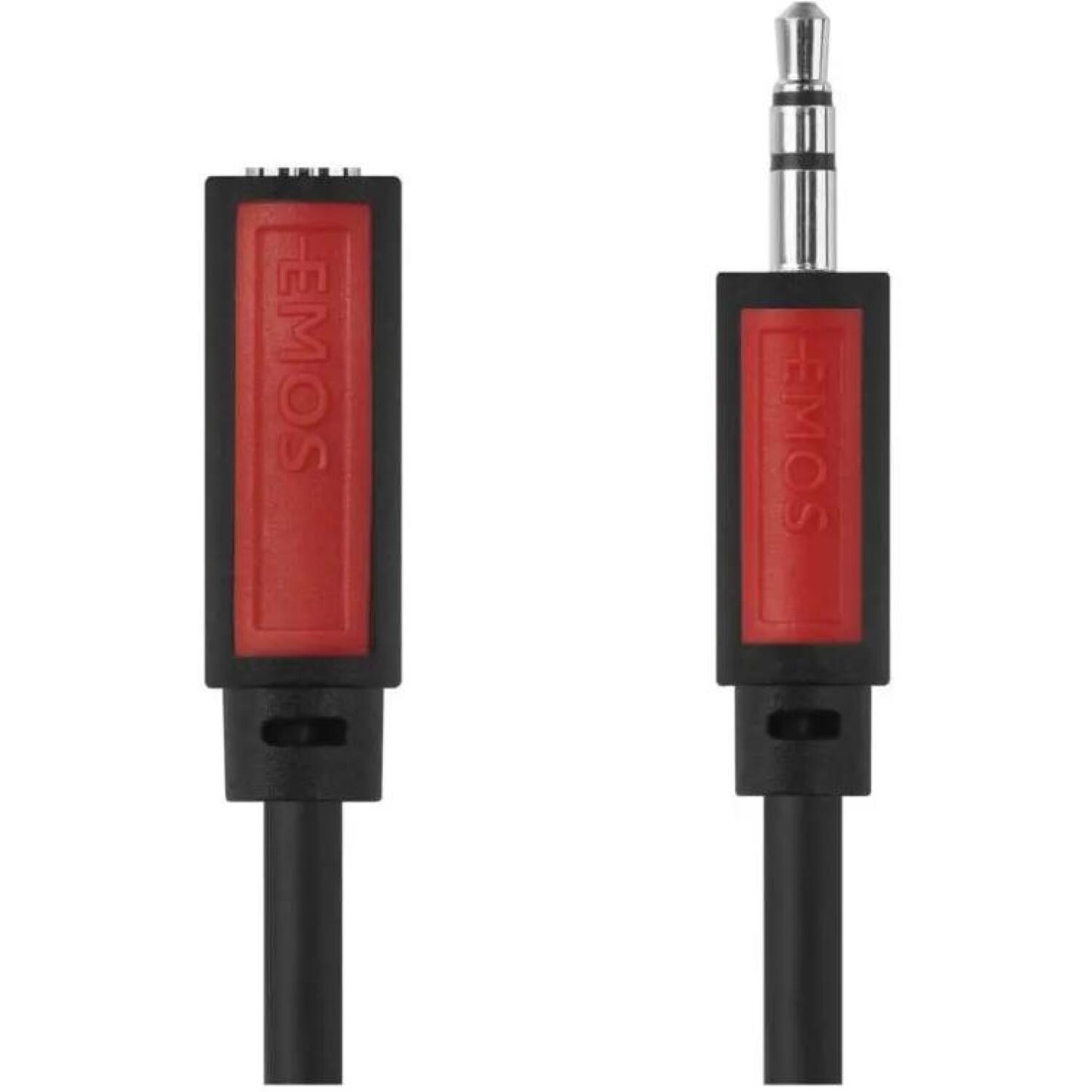 Emos Джек-кабель SM5105, 5 м, 3,5 мм мужской – 3,5 мм женский, ПВХ, 1 шт. в маленькой коробке (SM5105)