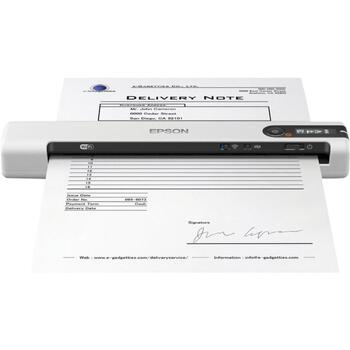 Epson Pārnēsājams skeneris DS-80W B11B253402, 600 x 600 DPI, 300 skenējumi/dienā, Wi-Fi, USB 2.0, 1 lapas padeve (B11B253402)