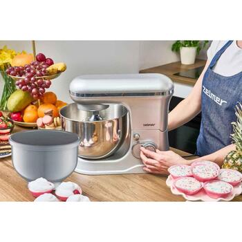 Zelmer ZKR1360 стационарный миксер, 70305818P, 1200 Вт, 4.5/5 л, 6 скоростей, планетарная система, SMART MIX (70305818P)