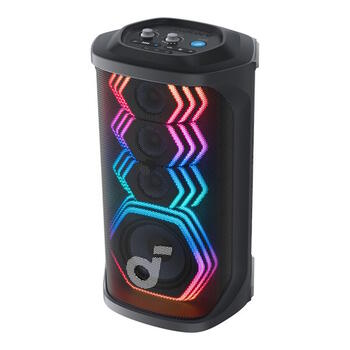 Bluetooth 200W Karaoke Bluetooth Partybox sistēma ar 2 bezvadu mikrofoniem un viedo dziesmas vārdu noņemēju Melns A31A3012 Anker (A31A3012)