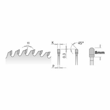 Cmt Пила 281.760.48H, 160mm, 20mm, 48, 2,2mm, 1,6mm, 4°, TCG, односторонние или двусторонние ламинированные панели (281.760.48H)