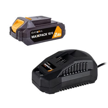 Lādēšanas komplekts ar 18 V spriegumu, 2.0 Ah bateriju un 2.4 A lādētāju Starter Set 7065182 Batavia (7065182)