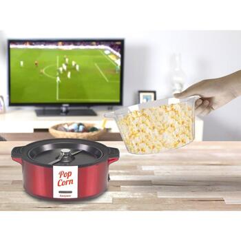 Beper Попкорн-машина P101CUD050, 700 W, 22 см, красный цвет, алюминий, пластик, в комплекте крышка-чаша, мерный стакан (P101CUD050)