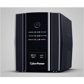 CyberPower UPS системы UT1500EG, 1500 VA, 900 W, 1-фаза, USB, Ethernet 10/100/1000, Свинцово-кислотный (UT1500EG)