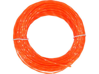 Flo Trimmera aukla 89479, 2mm, 15m, neilons, savīti kvadrāti, klusā, zālei, nezālēm, krūmiem (89479)