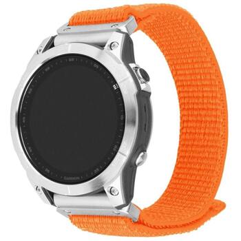 Fixed Спортивный ремешок для Garmin QuickFit 26mm FIXNST2-QF26MM-OR, 160-210 мм, оранжевый, нейлон (FIXNST2-QF26MM-OR)