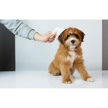 Petkit щетка для собак и кошек Grooming 2, 19x8.5x6.2cm, белая, универсальная, металлические иглы (PK414)