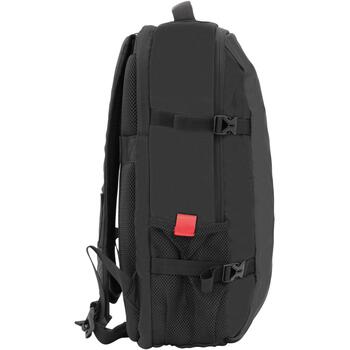 White Shark Рюкзак TROOPER GBP-009, 16 дюймов, 2 отсека, полиэстер, водоотталкивающий, черный с красными акцентами (TROOPER)