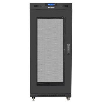 Lanberg стойка 19 27U 600x800 FF01-6827-23BL, 600x800mm, 27U, черный, перфорированная дверь, плоская упаковка, IP20 (FF01-6827-23BL)