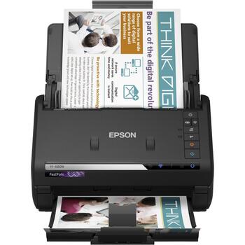 Epson Dokumentu skeneris FastFoto FF-680W B11B237401, 216 x 910 mm, 600 x 600 DPI, 100 loksnes, bezvadu, divpusēja skenēšana (B11B237401)