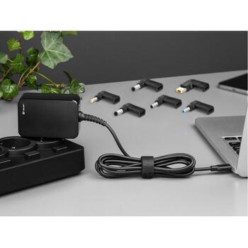 Tracer Зарядное устройство для ноутбука Prime 65W Универсальное 7в1 TRAAKN47202, 65W, USB-C, сетевое использование (TRAAKN47202)