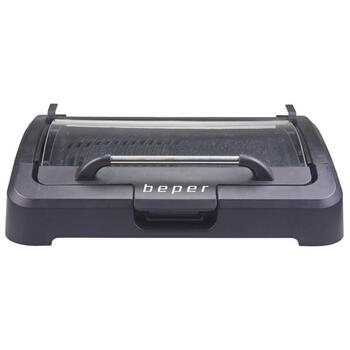 Beper Электрический гриль 90.871, 2200 W, 39x29 см, съемная стеклянная крышка, механическое управление (90.871)