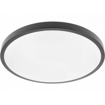 Griestu gaismeklis ATOL LED, Ø400mm, 4000K, 32W, 2560lm, PF>0.9, IP54, melns; LD-ATOL32W-NW-10 GTV (LD-ATOL32W-NW-10)