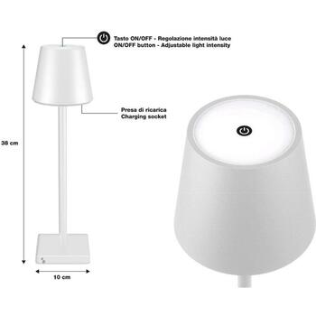 Beper Настольная лампа P201UTP102, 2W, IPX4, 1 лампочка, перезаряжаемая батарея, регулировка температуры света (P201UTP102)
