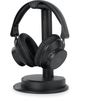 Muse телевизионные наушники M-285 CTV, Bluetooth 5.3, 30 м, 30 ч, 2.4 ГГц ТВ передача, зарядная база, черные (M-285 CTV)