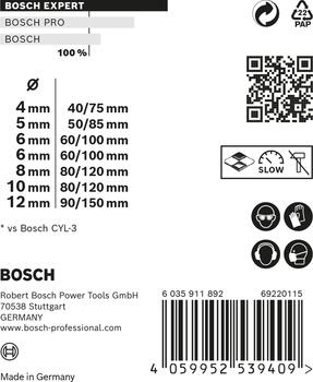 Daudzfunkcionāls urbju komplekts, precīza urbšana dažādos materiālos, 2608900648, BOSCH (2608900648)