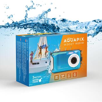 Easypix Цифровая камера W3027 10035, 30MP, 2.7'' дисплей, водонепроницаемая до 3м, 4x цифровое увеличение, USB-C (10035)
