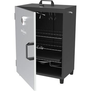 Browin 330260 электрическая коптильня с термостатом, 1600 Вт, 220-240 В, 50 Гц, IPX4, 0,8 мм, 8 кг/6 кг, 3 решетки, поддон (330260)