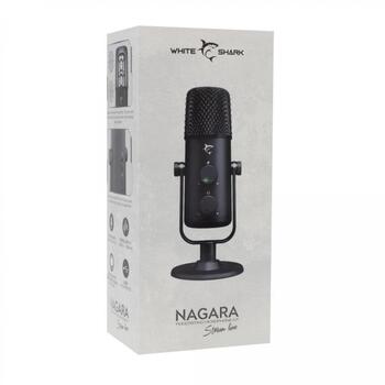 White Shark Микрофон NAGARA, 2x14mm, 20-20000Hz, -35dB, 110dB, 70dB, 44.1/48kHz/16bit, USB A-C 1m (NAGARA)