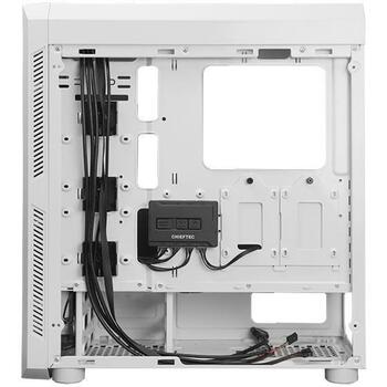 Chieftec Корпус GL-03W-OP, Midi Tower, 4x120mm A-RGB вентиляторы, 2x стеклянные панели, 1x USB 2.0, 2x 2.5