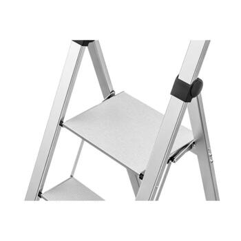 Hailo Selekta DK40 BasicLine 034342100, salokāms pakāpienu soliņš, alumīnijs, 2 pakāpieni, 150 kg, 246 cm (034342100)