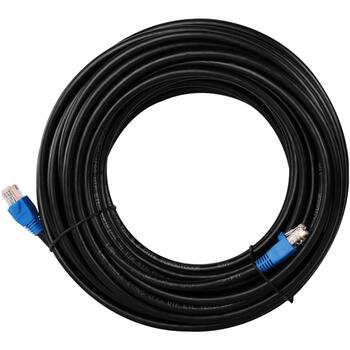Goobay patch kabelis CAT 6 94396, 60m, melns, RJ-45, apaļš, bez aizķeršanās, CCA vadītāji (94396)