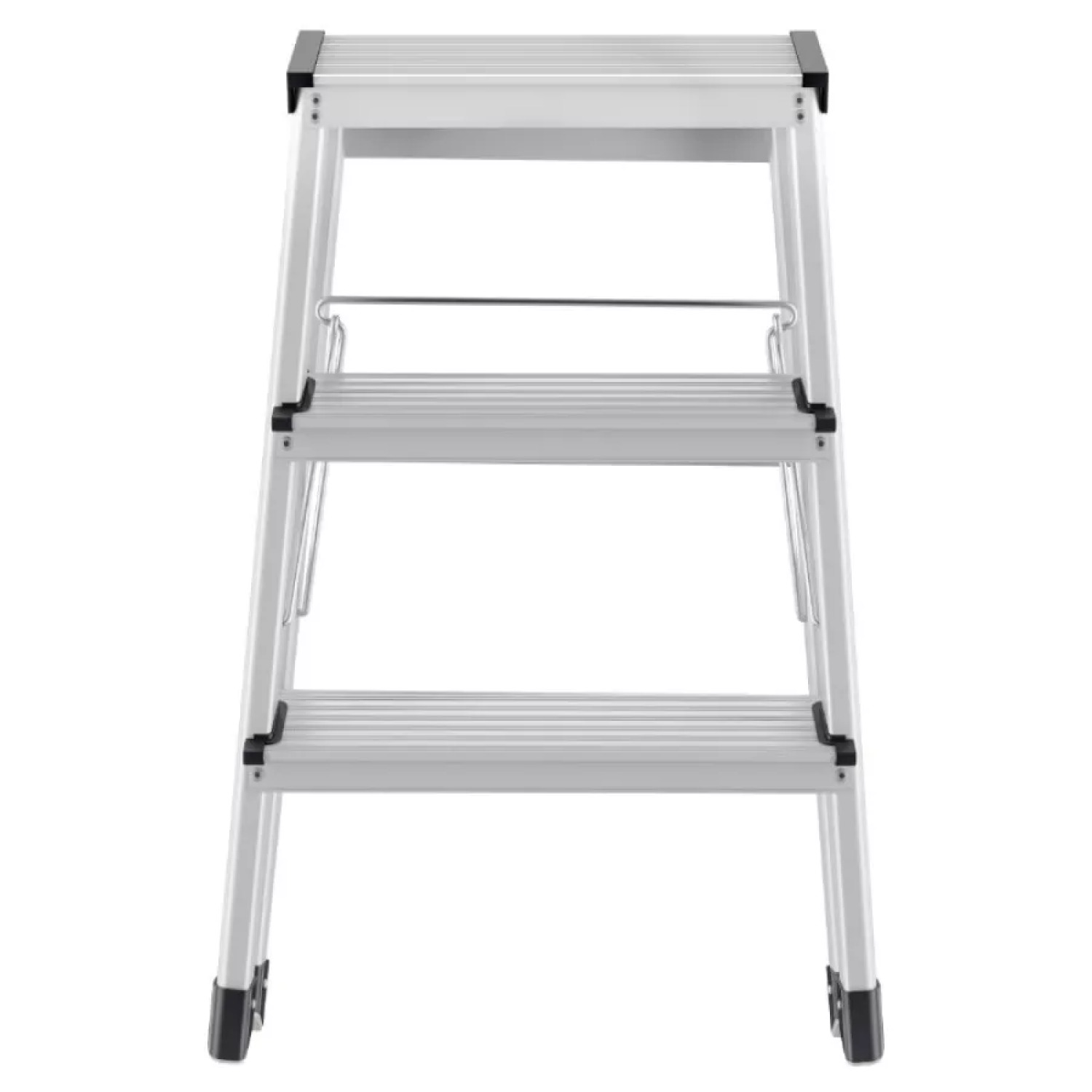 Hailo Pakāpienu soliņš D60 StandardLine 034443701, 2x3 pakāpieni, alumīnijs, 150kg, 260cm, salokāms (034443701)
