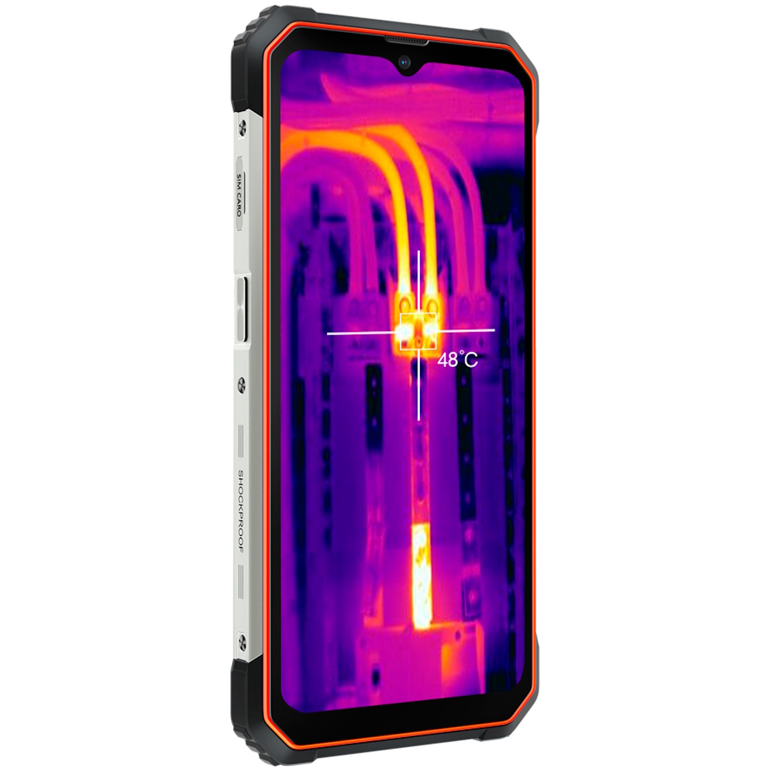Защищенный смартфон 5G с тепловизором FLIR BL8800 Dual 5G Pro 6.58″ FHD+ 8 GB 128 GB 8380 mAh Оранжевый Blackview (BL8800_PRO-OR_EU)