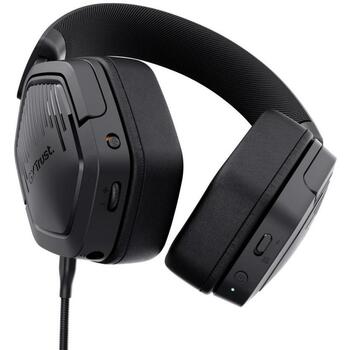 Trust наушники GXT 493PS 20 - 20000 Гц, 1.2 м кабель, Bluetooth, черный, 280 г, регулируемая дужка, съемный микрофон (25746)