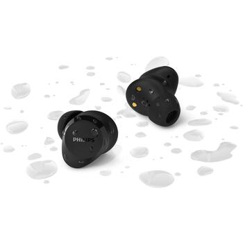 PHILIPS in-ear true bezvadu austiņas ar portatīvo uzlādes ietvaru, melnas (TAT1300BK/00)
